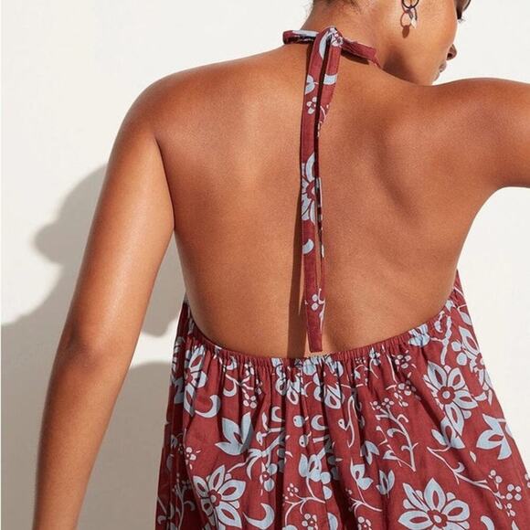 NWT Faithfull The Brand Brise Maxi Dress Oceania FloraL Print Resort USA 4 - Picture 6 of 8